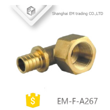 EM-F-A267 brass different diameter Hexagon nut female thread circular tooth union fitting